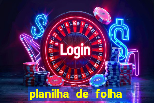 planilha de folha de pagamento